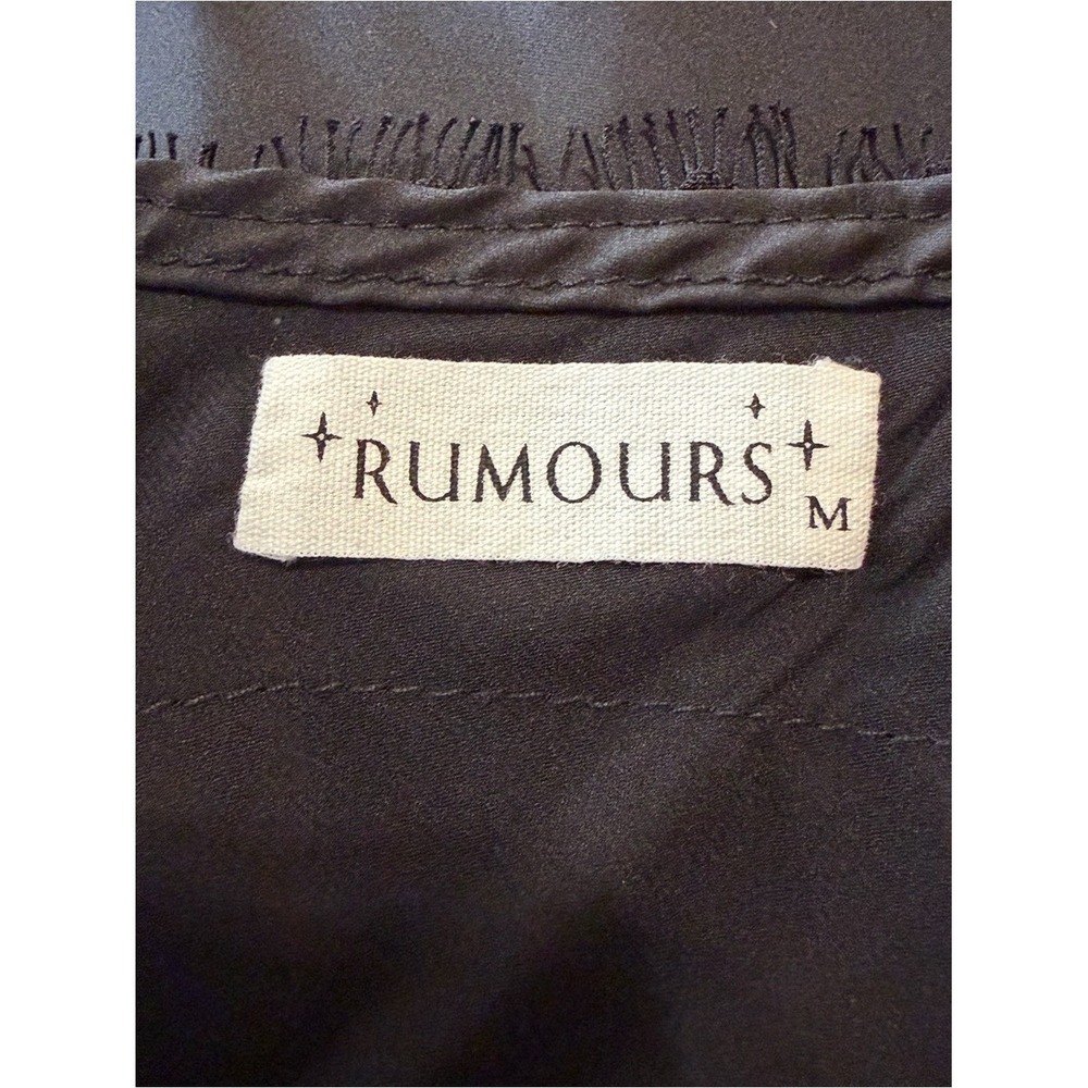 Rumours Lace Trim Satin Slip Dress Black Medium Lingerie Nightwear Loungewear - Picture 9 of 16